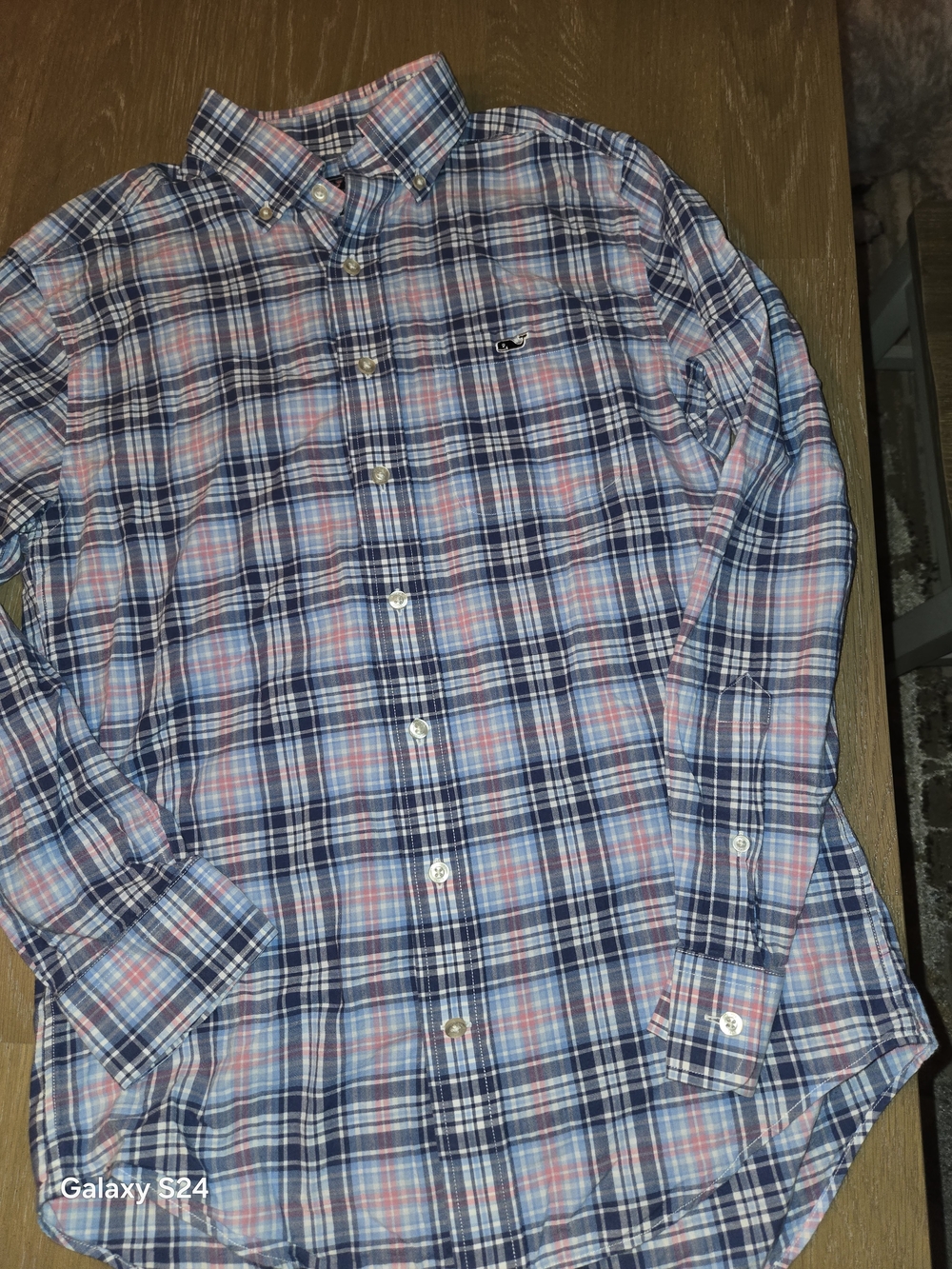 Vineyard Vines Plaid Button-Down Shirt Classic Fit Tucker Shirt Mens S